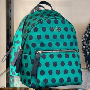 Katespade polka dot backpack